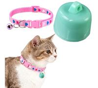 Befoore Mini localizzatore GPS for cani e gatti, mini localizzatore for animali domestici iOS e Android, collare intelligente for il monitoraggio della posizione degli animali(Pink,Green)