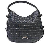 Before by Luigi Benetton Borsa Donna LANCETTI Sacca Mezzaluna Grande a Spalla con Accessorio Removibile ART: LL22W-106-2 LINEA ELEONORA Dimensioni 37 X 31 X 15 cm (NERO)