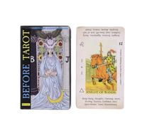 Before Tarocchi Deck, Tarocchi Cards, 78 English Vision Oracle Set, Divination Desktop Toy, Fortune Telling Game for Family Gathering Session, 4.17x2.44 pollici