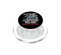 Before You Break Into My House Stand Outside - 2nd Amendment PopSockets PopGrip per MagSafe