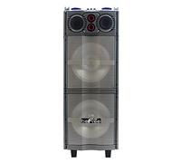 beFree Sound Altoparlante portatile del partito di Bluetooth del doppio del subwoofer a 10 pollici con le luci reattive