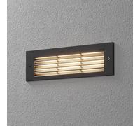 Bega Apparecchio a LED da incasso a parete grigio larghezza 26 cm BEGA