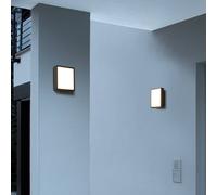 BEGA RZB HB 107 applique LED esterni quadrato, frontale BEGA