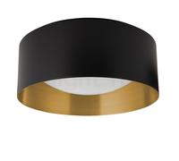 Bega Studio Line Lampada da soffitto LED rotonda, nero/ottone opaco