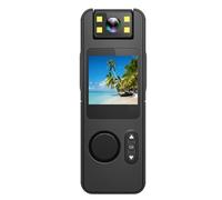 Begchy 1080P HD Wifi Mini Telecamera Portatile con Clip Posteriore per L'Applicazione Della Legge IR Night Vision Smart Fotocamera Portatile Registratore per Auto
