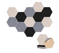 Begchy Confezione da 18 fonoassorbenti in schiuma, autoadesivi, 35,5 x 30,5 x 1 cm, per casa e studio, facili da usare