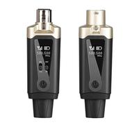 Begchy di microfoni wireless XLR Adattatore convertitore microfono UHF Configurazione automatica del trasmettitore per microfono dinamico a condensatore 1 set