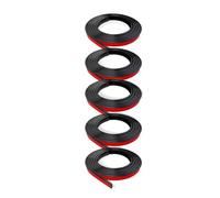 Begchy Kit di 5 rotoli di inserti per griglia per finestre, autoadesivi, con pellicola adesiva per decorazione fai da te, colore: nero