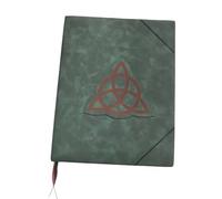 Begchy Libro delle Ombre Diario Rilegato con Copertina Verde Diario Vuoto e A Righe 350 Pagine Registro degli Incantesimi Libro degli Incantesimi Nota Regalo retrò