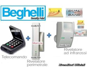 BEGHELLI 1 PERIMETRALE 1 VOLUMETRICO 1 TELECOMANDO INTELLIGENT ALLARME ANTIFURTO