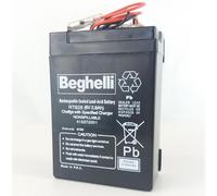 Beghelli Batteria Ricaricabile al Piombo 6V 2,8Ah TC628 per Lampade D'Emergenza