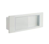 Beghelli BEG1499 Plafoniera Emergenza LED 11 W, 2 x 10 LED, LiFe 3,2V 1,5Ah, 105mA, connettore batteria 0,7mm, Ø 2,5mm2, Bianco, CCT tonalità luce 4000 K, Flusso SE 120 lm, 292 x 102 x 55 mm