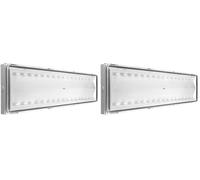 Beghelli BEG8584 Plafoniera Emergenza LED 18 W, Multicolore, vetro;policarbonato