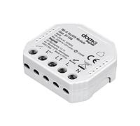 Beghelli - Dom-e Interruttore WiFi, Modulo Attuatore Wireless On-Off, Rele, Controllo vocale, App per Luci da Smartphone, Compatibile con Alexa e Google Assistant - Colore: Bianco