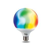 Beghelli Dom Lampadina LED Alexa Smart GLOBO E27 14W RGB-CCT WiFi-Lampada Compatible con App, Lampadine Accessori Domotica di Facile Installazione, Regolazione di Colori a Luce Calda e Luce Fredda