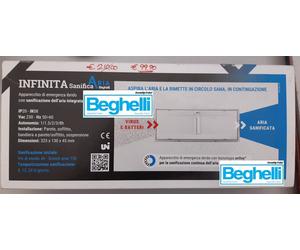BEGHELLI INFINITA LED LAMPADA EMERGENZA SANIFICATORE ARIA DEPURA ELIMINA VIRUS