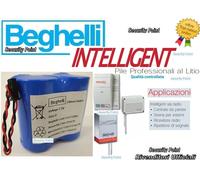 BEGHELLI INTELLIGENT PILA BATTERIA LITIO NUOVA 7,2V 13ah 8132 X SIRENA, CENTRALE