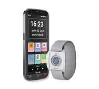Beghelli - Kit Salvalavita Smartphone SLV55 + Bracciale Band Plus Telefono Anziani, 4G, SOS, Chiamata Rapida, Telesoccorso Indossabile, GPS, Sensore Caduta, Ampio Display 5.5 Pollici, Nero