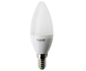 Beghelli lampada oliva LED Opale 3,5W E14 4000K luce naturale 56967