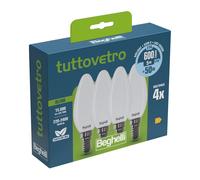 BEGHELLI LED OLIVA E14 5W 58055 FREDDA 6500K SET 4