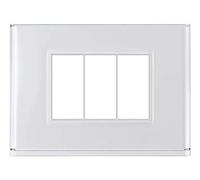 Beghelli - Placca Interruttore - Placca Lite 3fr Bianca Dom-e Da Muro Con Controllo Colori - Colore: Bianco