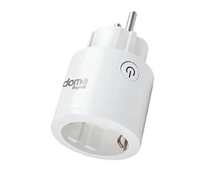 Beghelli - Presa Smart Dom-e Schuko 10/16, Interruttore o WiFi, Timer Programmabile, Monitoraggio Energetico, Protezione Sovraccarico, Controllo Vocale Alexa e Google Home