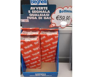 Beghelli Rivelatore perdite Gas Metano RELè + Staffa Rilevatore Gas Città Sirena [EEK: A+]