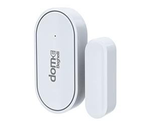 Beghelli - Sensore Porta WiFi Dom-e per Allarme Casa Senza Fili e Intelligente, Antifurto Perimetrale, Controllo Movimento Apertura e Chiusura Porte/Finestre, Accessorio Aggiuntivo, 433Mhz, CR2032