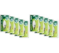 Beghelli - SUPER Led Lampadina Led E14 Luce Fredda, Lampadina Led a Oliva 7W, 700lm, 6500K, 5 Pezzi (Confezione da 2)