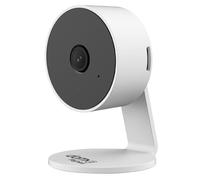 Beghelli Videocamera di Sorveglianza Mini Plus Dom-e Smart Wi-Fi Full HD 3MP con Visione Notturna, Audio a Due Vie, Rilevamento Movimento e Suono, Sirena Integrata, Compatibile Alexa e Google (Bianco)