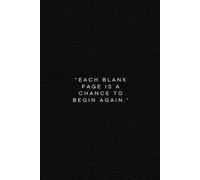 Begin Again: A Blank Journal for New Starts and Fresh Ideas | College ruled notebook for journaling with motivational cover to unleash your deepest dreams. Sized 6x9 inch