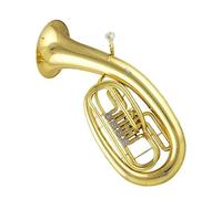 Beginner Eufoni Eufonio Basso Corno 4 Tasti Chiave Piatta Oro