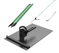 Beginner Golf Training System: Putting Plane Machine & Club Aiming Tool - Adjustable Angle Bracket Corrector | Professional Hitting Alignment Gear for Consistent Swing & Putting Path