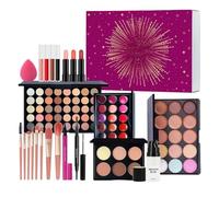 Beginner Makeup Kit - Beauty Palette Lipstick Set, Complete Beginner Makeup Set with Eyeshadow Palette, Lip Gloss, Lipstick, and Brushes | Holiday, Gift Box for Women, Teens, Girls, Christmas, Mother