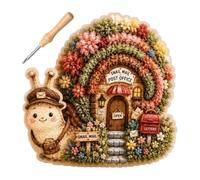 Beginner Punch Needle Kit 3D Fabric - Cottage Handmade Craft Set Needle | Needle Punch Craft Set for Women Girls Wives Beginners Hobbyists | Professionals Art Teachers Home Apartment Studio Workshop