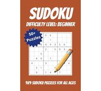 Beginner Sudoku Puzzles: 50+ 9x9 Sudoku Puzzles for All Ages | 6x9 inches, 110 pages | 50+ Puzzles ... Great for Travel, Kids, Gifts, or Christmas