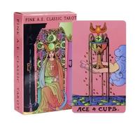 Beginner Tarot Deck, Compact Oracle Set, Printed Spirit Book, Learning Affirmation Reading Practice Tool, Seasonal Horror Party Entertainment, Divination Supply for Students, Couples, 10.2x6.3cm