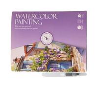 Beginner Watercolor Workbook, Artistic Water Coloring Book with 12-Color Paint Set and Brush, Watercolor Sketchbooks for Techniques and Art Projects, Creative Painting