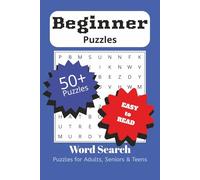 Beginner Word Search Puzzle Book: Fun, Basic, Beginner, or Easy Word Searches with Easy to Read Print | 6x9 inches, 110 pages | 50+ Puzzles … Gift for Vacations, Holidays and Free Times
