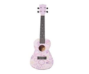 Beginner's 23-inch Playing Instrument Ukulele Guitar With Accessories(Purple)