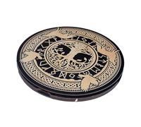 Beginners Runes, Ritual Wooden Runic Script Set, 8.66x0.51 Inch Portable Meditation Tools & Magnetic Storage Box, Altar Divination Ornaments for Men, Women, Spiritual Practices and Shrine Arrangements