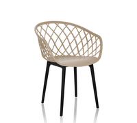 BEGIO - Sedia a conchiglia Beige