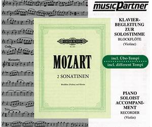 Begleitungen zum eigenen Musizieren - MozartSonatinen KV 439b Nr.1 & 2
