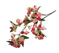 Begonia artificiale per esterni, decorazione da giardino, elegante, per soggiorno, scrivania, fatti a mano, realistici al tatto, decorazione per casa e ufficio (rosa scuro)