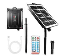 Begonia Solar String Light Control Box, 13 modalità di illuminazione, pannello solare per catene luminose, scatola di controllo, 2,5 W, regolabile, impermeabile, controller con telecomando