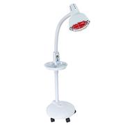 Begoniape Lampada a infrarossi da 275 W, lampada a luce rossa regolabile, con timer e ruote, luce a infrarossi, per sollievo dal dolore, vano portaoggetti, dieci livelli di temperatura