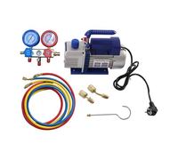 Begoniape Pompa per vuoto, 60 l/min, pompa a vuoto per aria condizionata, set con pompa per vuoto, collettore, misuratore, 800 - 4000 psi per condizionatori d'aria automobilistici R134a R410a