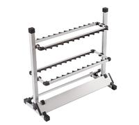 Begoniape Supporto per canna da pesca portatile per 24 angeli, in lega di alluminio, 73 cm x 32,5 cm x 72 cm