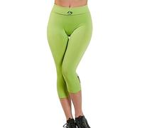 BeGood - Legging Capri Slim Donna Colori Vivaci. Snellente per Sport o Tempo Libero. in Tessuto Tecnico Drenante e Idratante