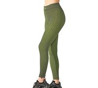 BeGood - Leggings Superslim Motivo Quadrato Donna. Tonifica, Drena, Idrata Mentre Lo utilizzi. in Tessuto Tecnico Brevettato e Clinicamente Testato